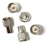 wuernine 5個セット FMEオス-UHFオスアダプター FMEP－MPコネクター 同軸ケーブル ラジオアンテナ対応