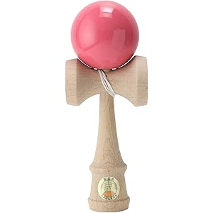 日本けん玉協会認定 New 競技用けん玉「大空」単色 ピンク 国産品 (OZORA KENDAMA)