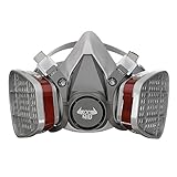 Double Gas Mask Protection Filter Chemical Half Face Respirator Mask DANIU 6200 N95