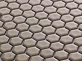 美濃焼モザイクタイル 19mm六角形 クリーム 19HEX53