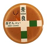 ステッカー 鹿せんべい 1枚 直径約7cm×7cm シール