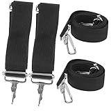 NUOLUX スネアドラム スティック ストラップ 演奏会 肩掛け 両面仕様 お遊戯 4本入り スネア ドラム ストラップ 交換用 マイラー