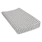 Trend Lab Chevron Deluxe Flannel Changing Pad Cover, Navy and Gray by Trend Lab [並行輸入品]
