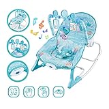 BBYY4001-S子供のロッキングチェア アルミニウムベース 赤ちゃん ベビーロッキングチェア 子供用シェーカー ベビークレードルチェア コンフォートチェア マッサージの振動 音楽機能を持っています