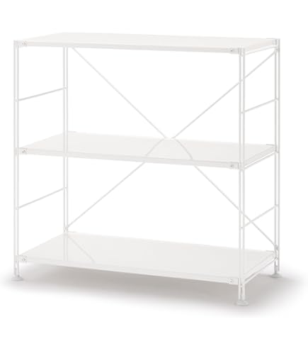 Amazon｜無印良品 スチールユニットシェルフ・スチール棚セット ライト