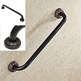 Beito 50cm 取手 つまみ ドアハンドル 真ちゅう ブラック アンティーク調 ネジ入り お風呂?ベッドルーム