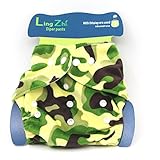 LINGZHI 防水 通気性の綿おむつカバー サイズ調整可 1枚入 (カラー:めいさい）