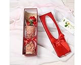 バラブーケ かれないソープフラワー ギフト 誕生日 バレンタインプレゼント 女友達 妻 彼女 母 クリスマス 花束 (レッド)