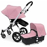 Bugaboo 2015 Cameleon 3 Stroller With Extendable Canopy, Aluminum/Black/Soft Pink by Bugaboo [並行輸入品]