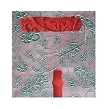 エンボスペイントローラーウォールペイントランナーウォールデコレーションDIYツール、パターン15