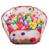 Topteck 1.5 M phexagon Polka Dot Kids Playpen Ball Pit Children Ball Playプール簡単折りたたみ子供おもちゃPlay Tent P