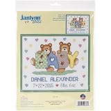 Janlynn Tedd Baby Birth Announcementクロスステッチ