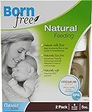 Born Free, Natural Feeding Classic Bottles, Slow Flow, 2 Pack, 5 oz Each