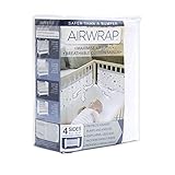 Airwrap 4-Sided Cot Bumper Alternative (White) by Airwrap