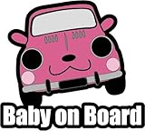 [berryrabbit amazon店]一番人気！出産祝い　ギフトにも！　baby in car baby on board ステッカー マグネット　ウサギ　車　babyincar kidsinca