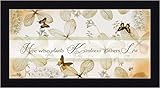 植物Kindness Lee Vieira Butterfliesインスピレーション引用アートフレーム印刷画像 PL-RLV319-B-18x9