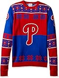 MLB Philadelphia Phillies BigロゴUglyクルーネックセーター、Large、チームカラー