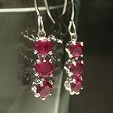 3連ジルコニア 35mmサイズのキュービックジルコニアを用いた揺れピアス