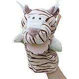 Remeehi ハンドパペット　動物 手 人形 アニマル ハンド パペット 幼児 情操 教育 親子 おもちゃ 知育 人形劇 小道具　物語　とら