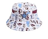 ツバメ--屋　ベビー用ハット つば広 赤ちゃんキャップ キッズ 帽子 子供サンバイザー フィッシャーマンハット アニマル図案 男の子 女の子 男女児 紫外線 UVカット (54)