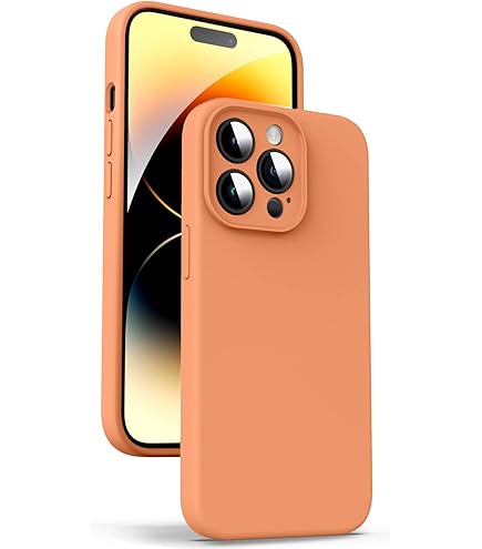 iPhone 14 Pro ケース 対応液体シリコン　オレンジ Amazon.co.jp: iPhone 14 Pro Max オレンジ電話ケース液体