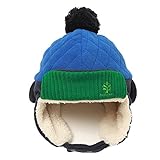 Three sheep ニット帽 毛糸 耳あて 厚手 かわいい 赤ちゃん キッズ 男の子 女の子 秋冬 防寒 パイロット風 暖かい 防風