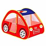 KINGDO Kids Pop-up Car Play Tent Indoor Outdoor for 1 to 8 Years Old Children Balls Not Included [並行