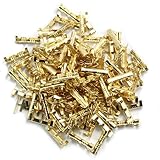 YFFSFDC 直線 端子セット 簡単接続 配線加工 圧着端子 DIY 自動車用 家電ソケット用 (ゴールド100個)