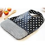 ファムベリー　お食事エプロン (ストライプ×ドット)