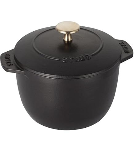 Amazon | STAUB 26cm ラウンド 鋳鉄 ココット ホワイト トリュフ