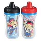 The First Years Disney Insulated Sippy Cup, Jake and The Never Land Pirates, 9 Ounce, 2 Count by Dis