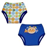 2枚組 アンパンマン トイレトレーニング 6重層 トレーニングパンツ おむつはずし（ブルー90cm）