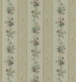 Brewster 974-60902 Mirage Vintage Legacy III Limoges Floral Stripe Wallpaper, 20.5-Inch by 396-Inch,