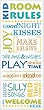 Heritage 1093 Kid Room Rules Wall Decor, 20 x 8-Inch, Blue [並行輸入品]