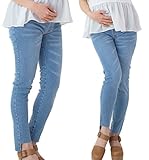 Sweet Mommy 裾デザイン選べる スーパーストレッチ デニムスキニー お腹すっぽりコットンリブ 大きいサイズ バックギャザー スリムフィット ウエスト調節機能 ママボトム ズボン 春 夏 秋 