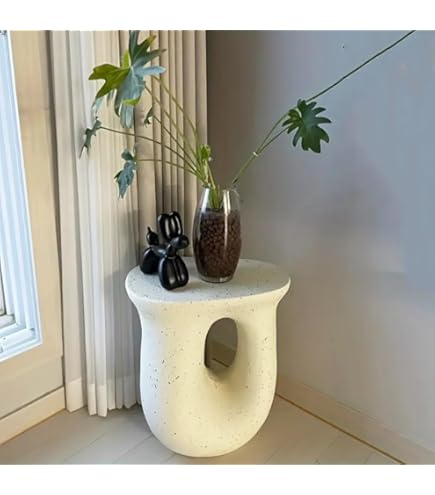 Amazon | AZUMAYA セル サイドテーブル CEL-70WH ※スツールとしても