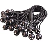 Cartmanボールストラップ6 - 11 " 30pk、ボール、ブラック、バンジーコードストラップ 6"30Pk ブラック