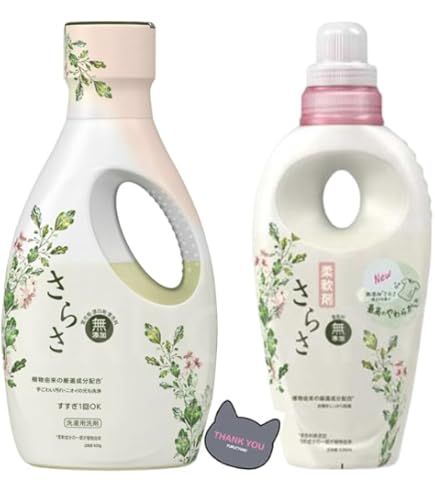 Amazon | さらさ 洗剤 液体 無添加 本体600g + 詰め替え超特大760g