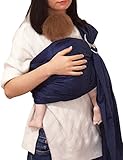 Vlokup（JP）ベビー抱っこ紐 ベビーキャリー 赤ちゃん抱っこ紐 新生児 乳幼児 調整可 軽量パッド入 母乳 隠して授乳 Dark Blue