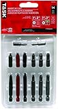 Task Tools T67915 Robertson/Phillips Screwdriver Power Insert Bit Set, 14-Piece [並行輸入品]