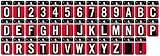 Hillman 1 1 / 2「反射メールボックス文字、ブラックアルミ840916文字U1パック