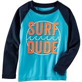 OSHKOSH(オシュコシュ) オシュコシュサーフデュードラッシュガード ブルー 水着 7歳【並行輸入】