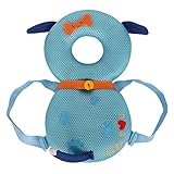 Petit Bella 赤ちゃんのごっつん防止やわらかリュック メッシュ キッズ 乳幼児用 頭を保護 怪我防止 衝撃防止 適用年齢6ヶ月～18ヶ月 肩紐調節可 (イヌ-メッシュ)