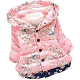 女の子 コート ジャケット 赤ちゃん 冬 コットン 暖かい