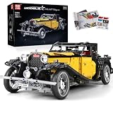 Mould King 13080ハイテクレトロ自動車T 50構築キット、3564部品MOC収蔵可能モデル自動車キット、STEM児童学習玩具構築キット（静的バージョン）