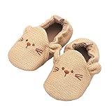 Itaar® ベビー用品 赤ちゃん 新生児 ニット ファーストシューズ 滑り止め 防寒対策 ちよちよ歩き 可愛い プレゼント 結婚式 出産祝いに 3ヶ月から18ヶ月のベビーへ (11cm, カーキ)