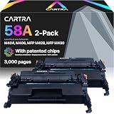 CARTRA トナーカートリッジ 58A 2個パック HP M404 58X CF258A CF258X ブラック LaserJet Enterprise M404n M404dn M404dw M428dw M428fdn M428fdw M428fdw M428 M406dn M406 M430f、 M430。