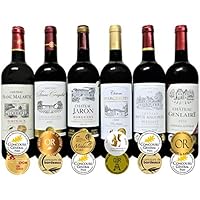 ALLダブル金賞受賞 赤ワイン6本セット フランス ボルドー産 ソムリエ厳選 750ml×6本