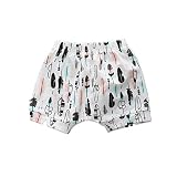 Winzik新生児幼児ベビーキッズ服装ファッションパターン夏カジュアルコットンショーツハーレムパンツBeachwear カラー: ホワイト