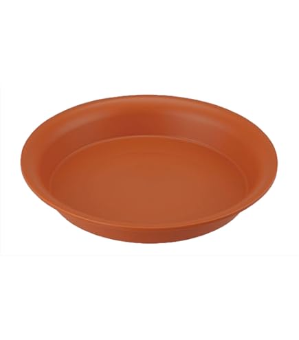 Amazon | 大和プラスチック 鉢皿 浅皿 15号 φ450×H75 ブラウン | 受皿